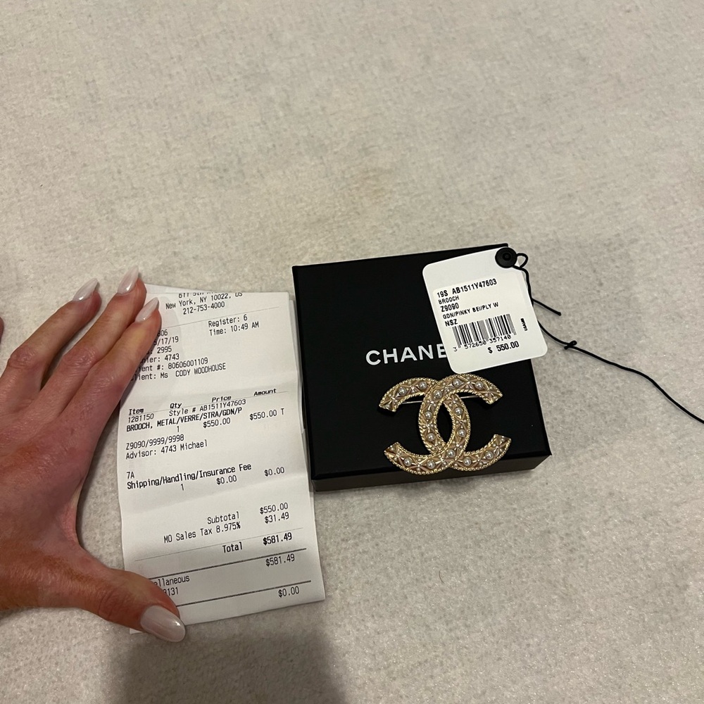 Brand new Chanel brooch